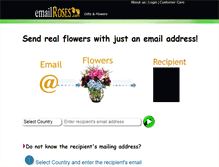 Tablet Screenshot of emailroses.com
